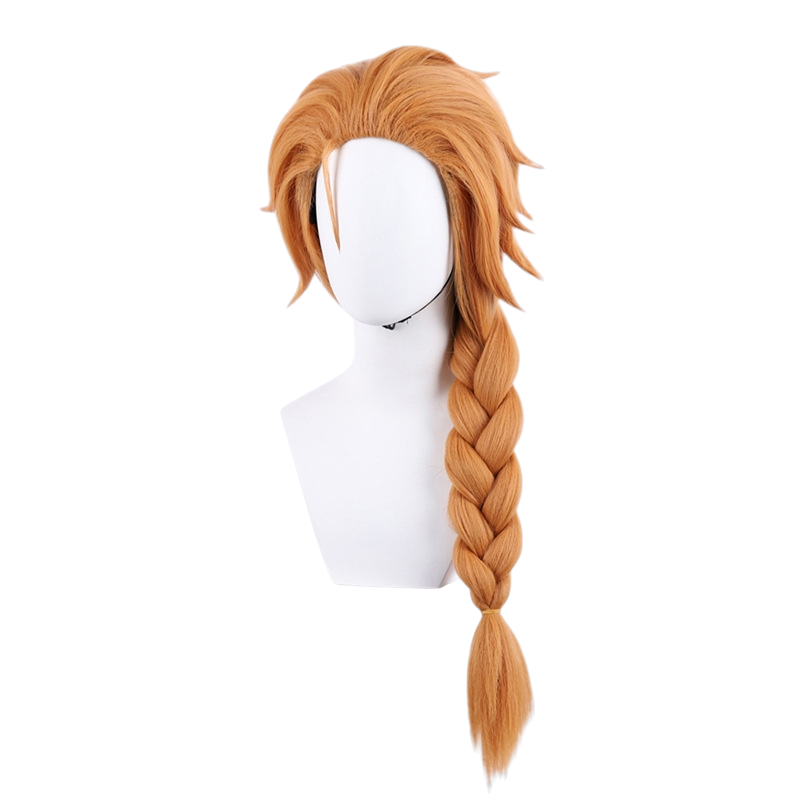 White Smoke Skye Cosplay Wig - Valorant (Auburn Thick Braid) (FEVERCOS)