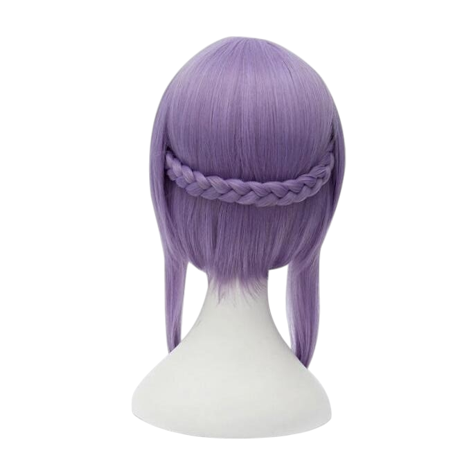 White Smoke Shinoa Hiiragi Cosplay Wig - Seraph of the End (Purple Braided Updo) (FEVERCOS)