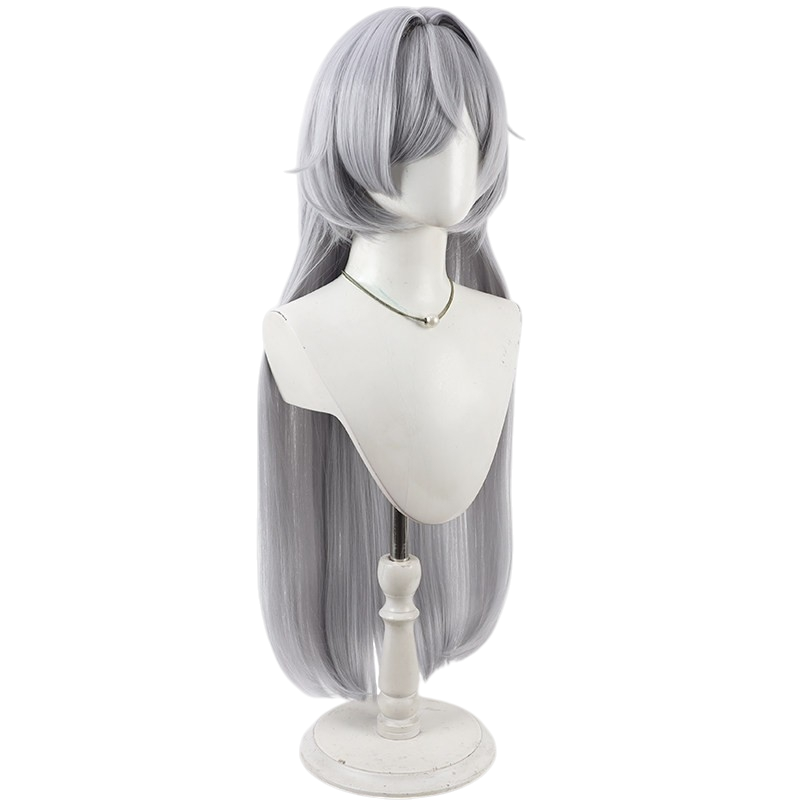 White Smoke Mornye Cosplay Wig - Wuthering Waves (Light Blue Long Loose) (FEVERCOS)