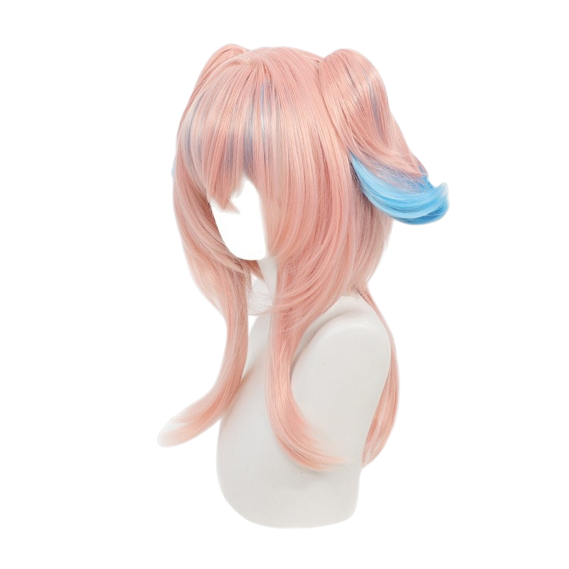 White Smoke Lynae (Five-Star Concept) Cosplay Wig - (Multi-Color Split Ponytail) (FEVERCOS) Genshin Impact