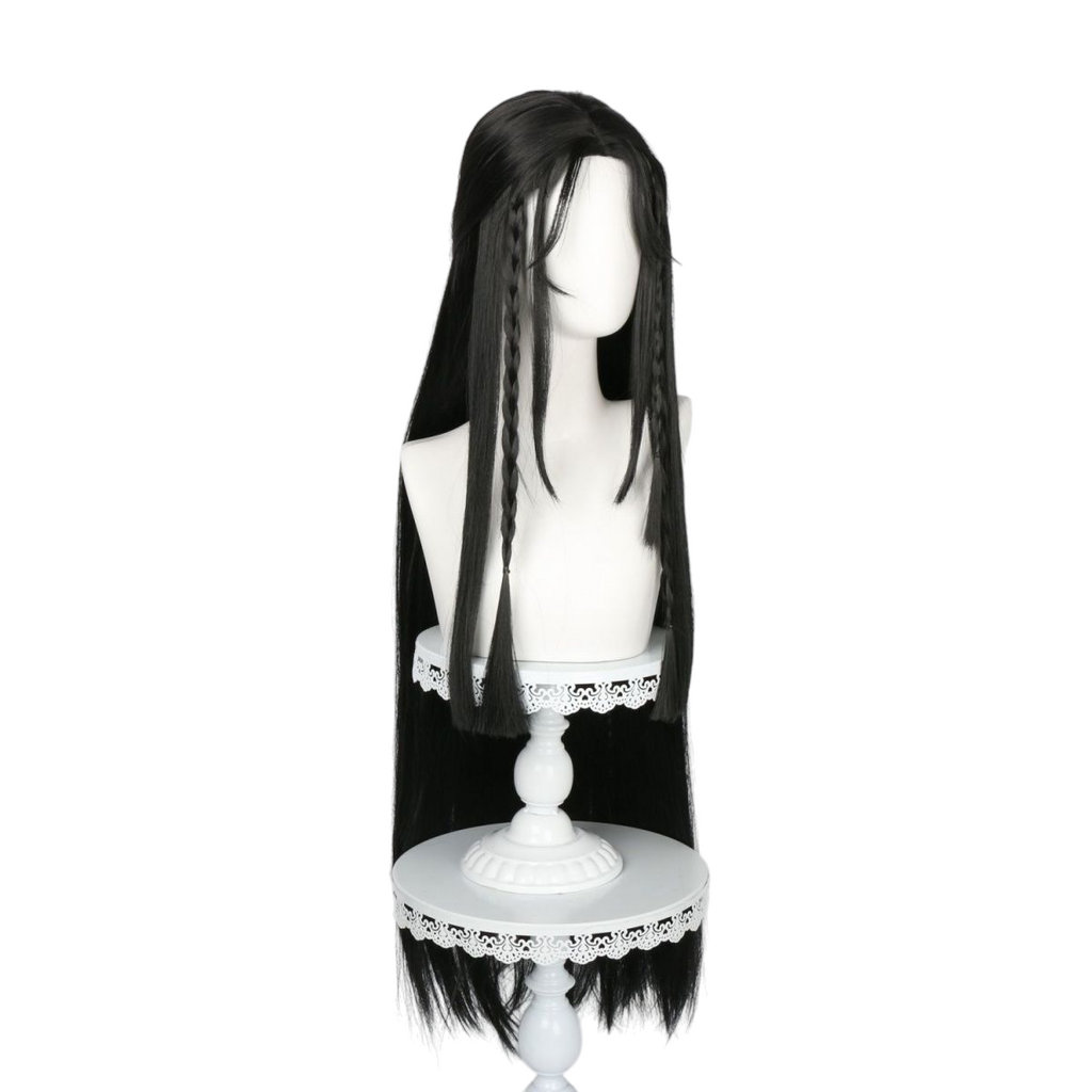 White Smoke Yingying Cosplay Wig - Where Winds Meet (Black Middle Part Long) (FEVERCOS)