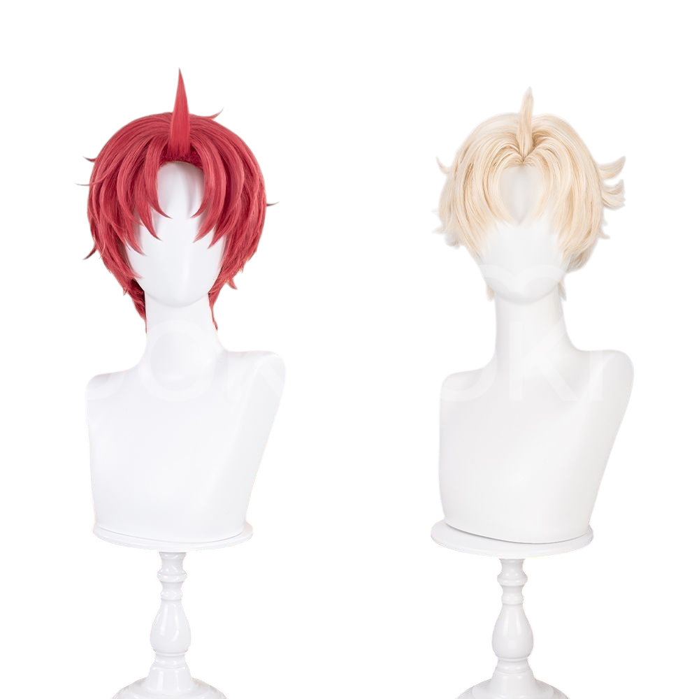 White Smoke Jin Enjoji (Jiji) Cosplay Wig - Dandadan (Teased Short) (FEVERCOS)