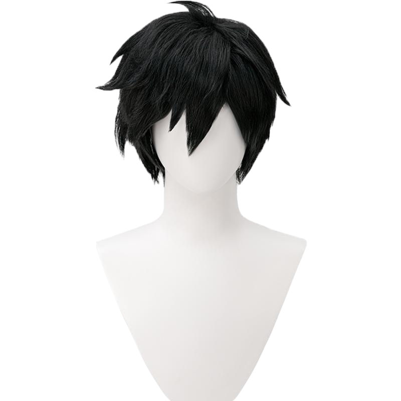 White Smoke Prince Zuko Cosplay Wig - Avatar: The Last Airbender (Black Short Multipurpose) (FEVERCOS)