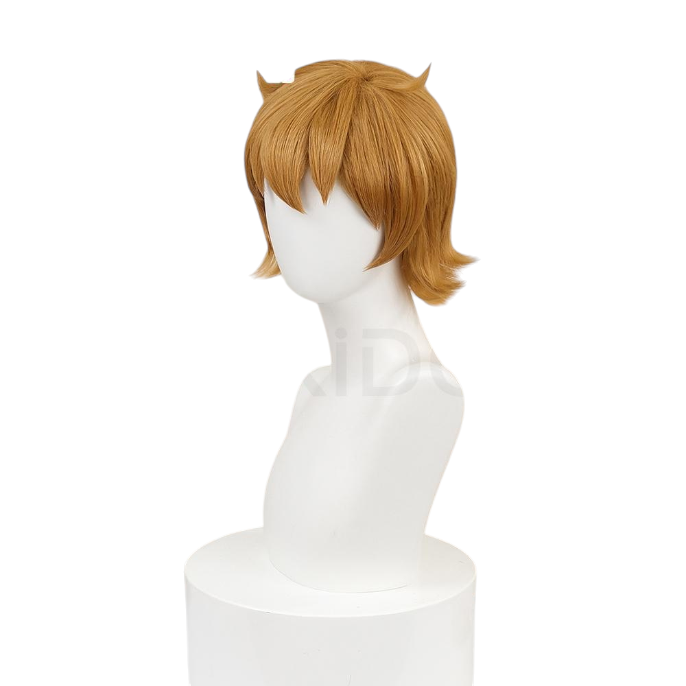 White Smoke Scott Pilgrim Cosplay Wig - Scott Pilgrim Takes Off (Brown Teased Short) (FEVERCOS)