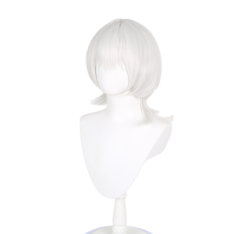 White Smoke Rana Kaname Cosplay Wig - BanG Dream! It's MyGO!! (Silver White Blunt Bob) (FEVERCOS)