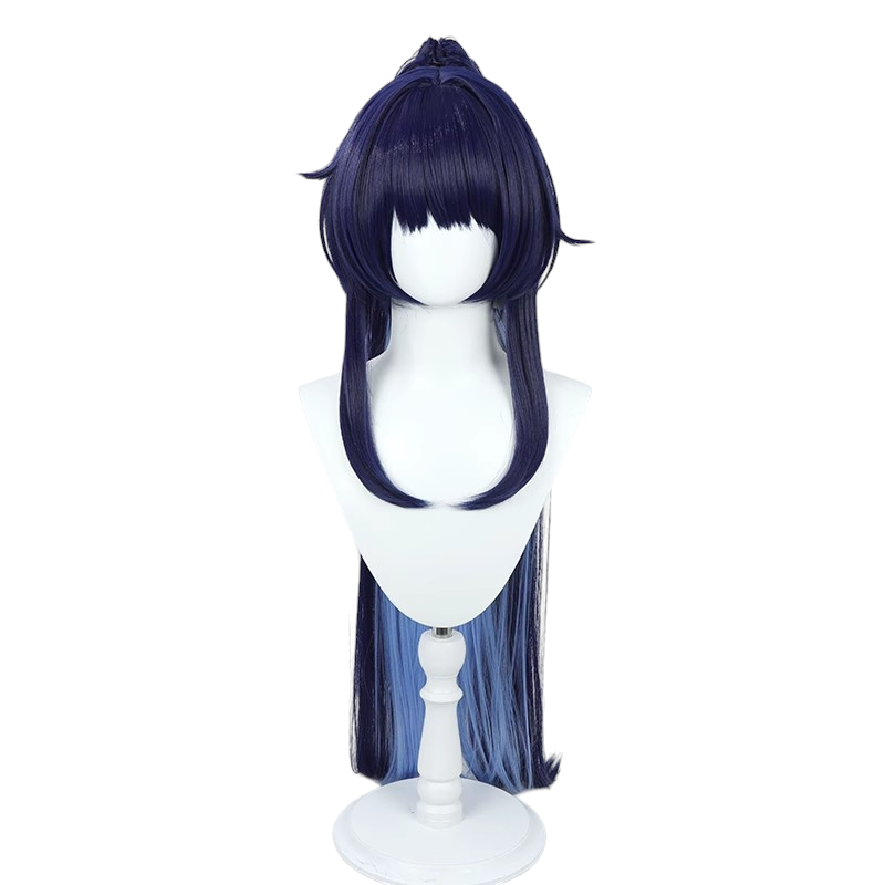 White Smoke Raiden Mei Cosplay Wig - Herrscher of Origin (Detachable Twin Tails) (FEVERCOS)Honkai Impact 3rd