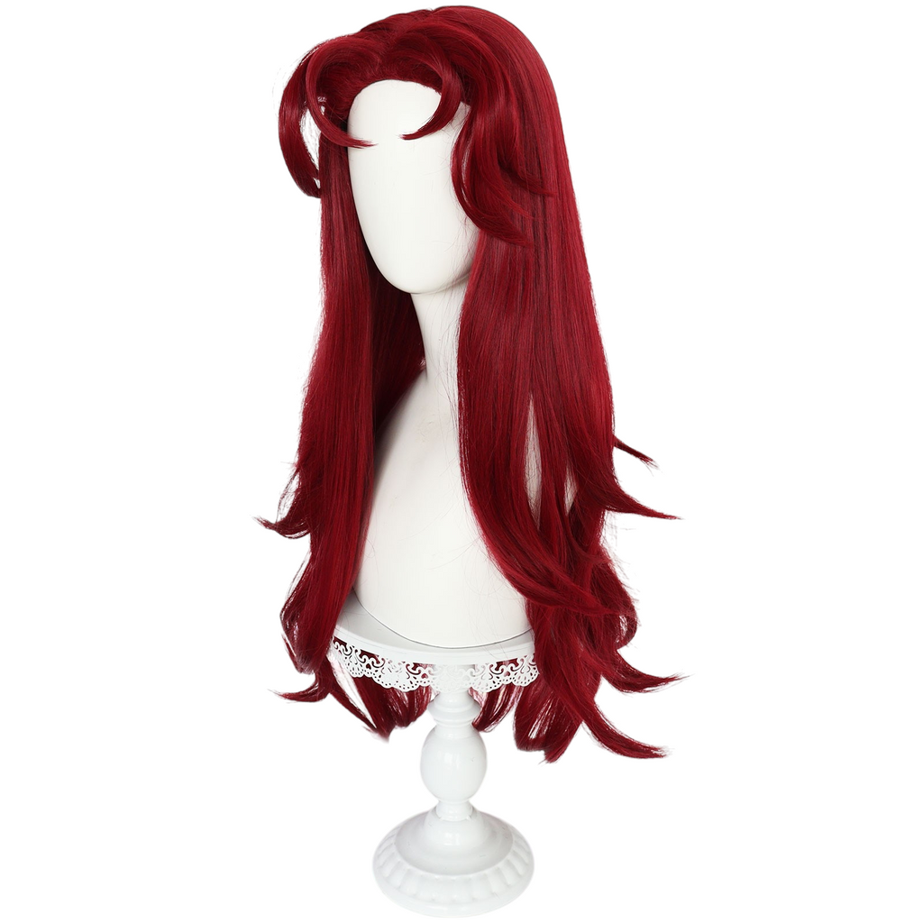 White Smoke Starfire (Koriand'r) Cosplay Wig - Teen Titans / DC Comics (Neon Pink-Orange Long) (FEVERCOS)