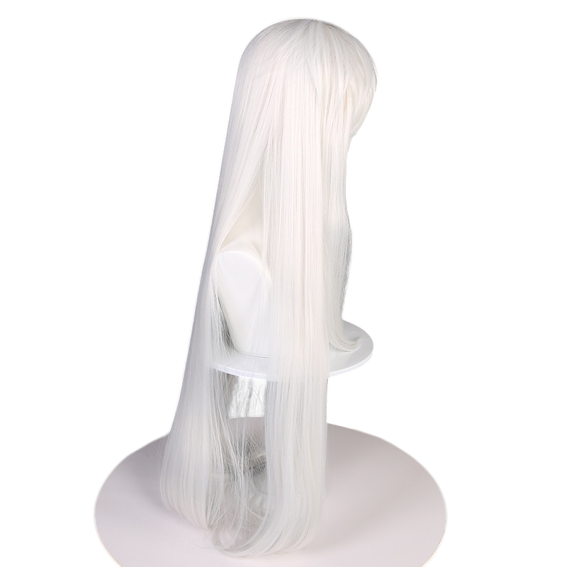 White Smoke Elaina Cosplay Wig - Wandering Witch: The Journey of Elaina (Ash Silver Arched Scalp) (FEVERCOS)