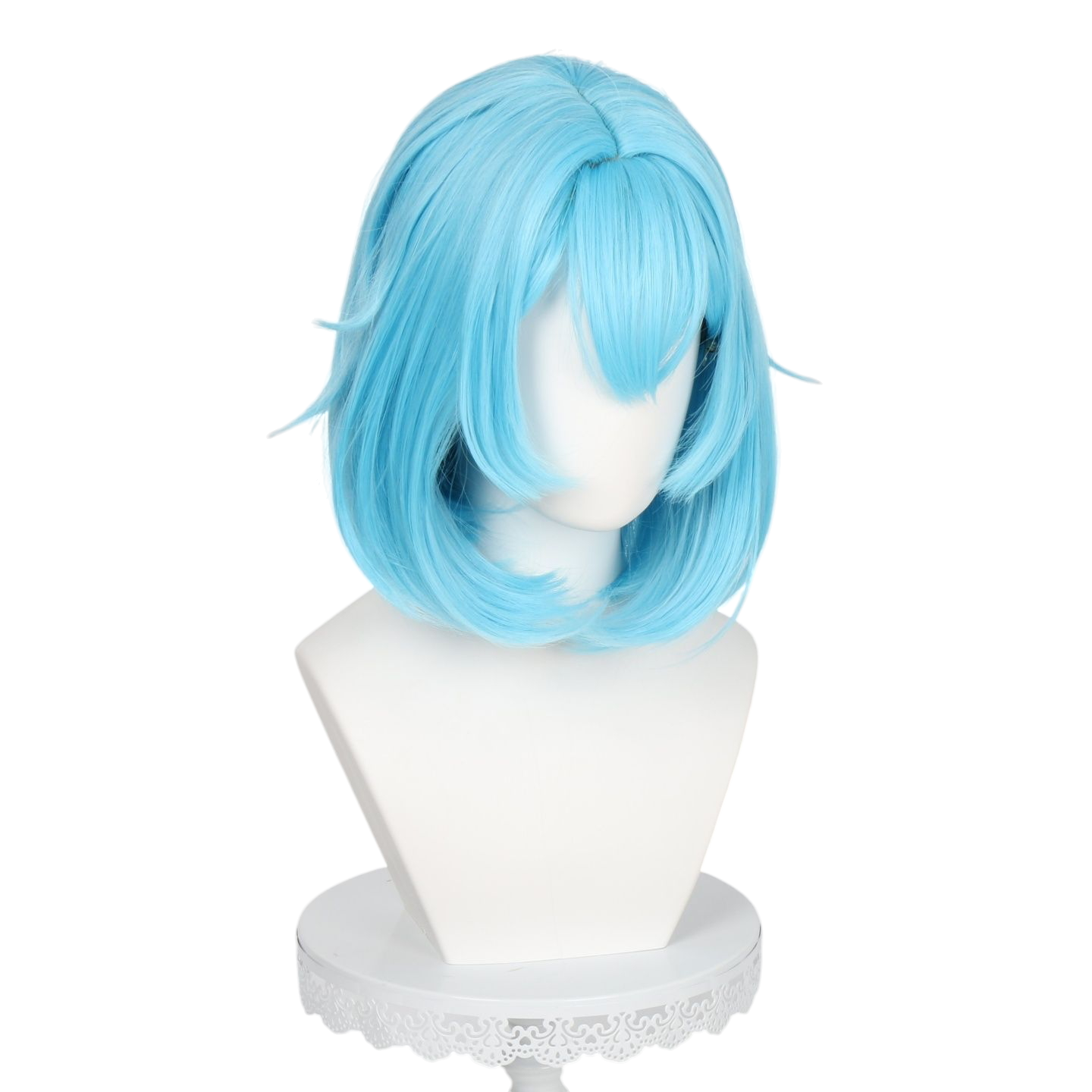 White Smoke Daji Cosplay Wig - Honor of Kings (Line Puppy Teased Inward Curl) (FEVERCOS)