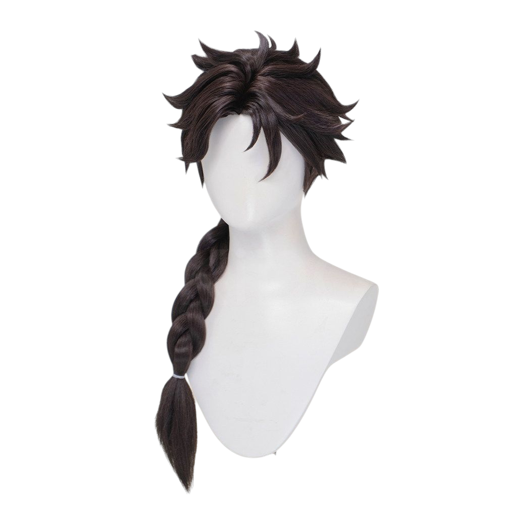 White Smoke Xiaoyao Cosplay Wig - Paranormal Action Squad (75cm Brown Tied-Up Scalp) (FEVERCOS)