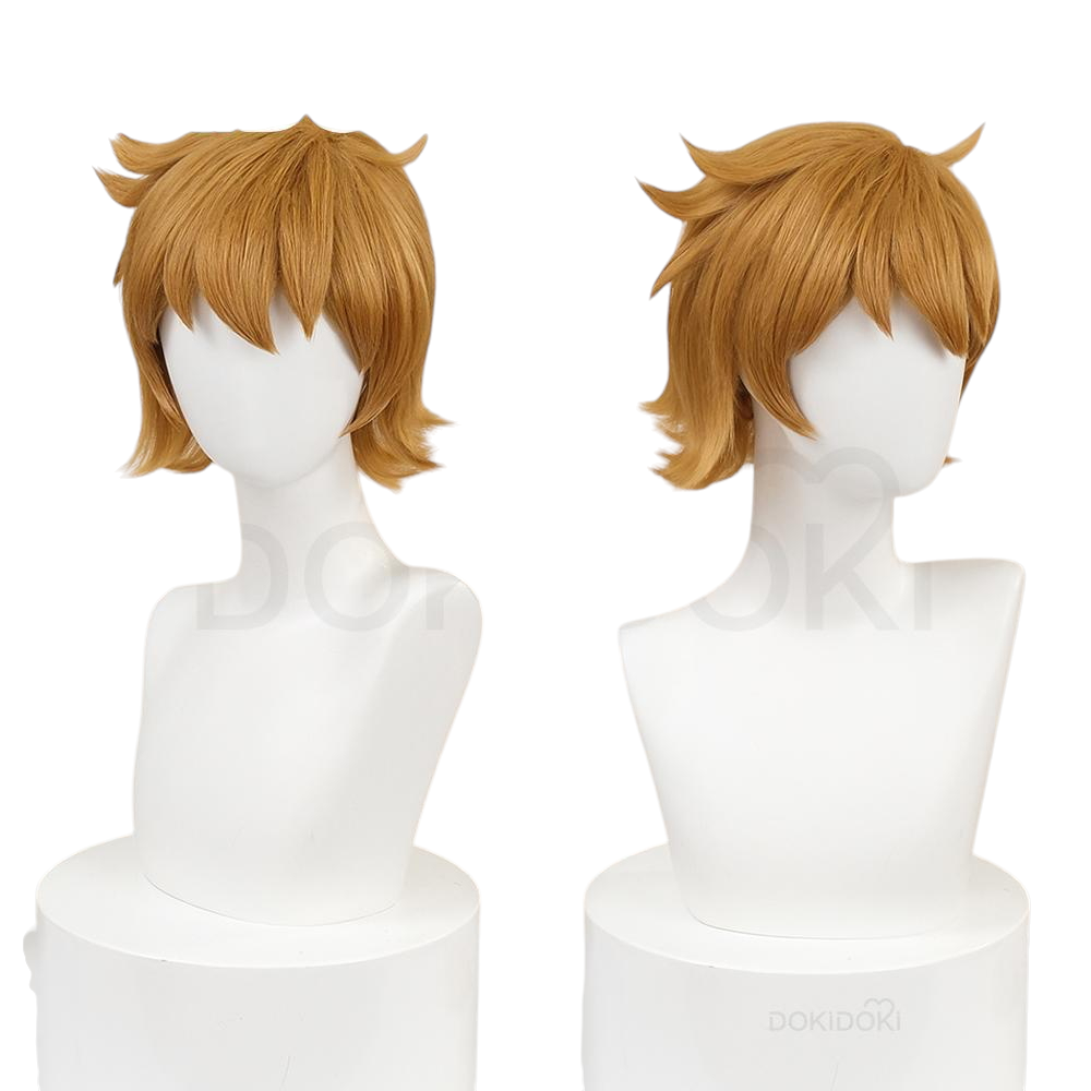 White Smoke Scott Pilgrim Cosplay Wig - Scott Pilgrim Takes Off (Brown Teased Short) (FEVERCOS)
