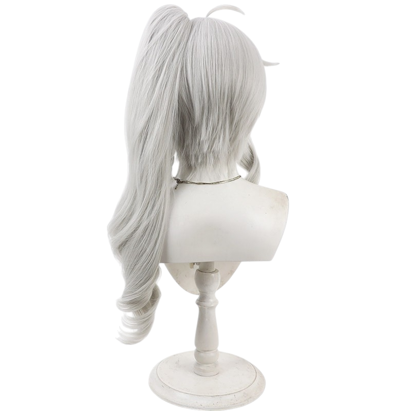 White Smoke Sora Niimi Cosplay Wig - 9-nine- (Silver White Ponytail) (FEVERCOS)