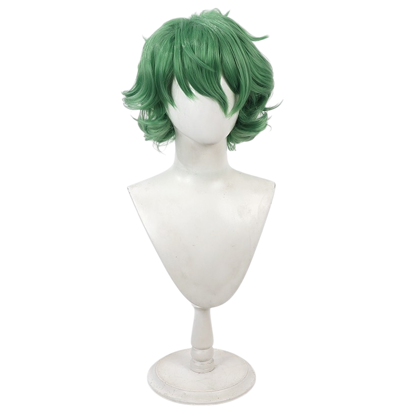 Dark Olive Green Majima Cosplay Wig - Lycoris Recoil (Green Messy) (FEVERCOS)