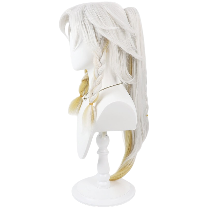 White Smoke Sang Qi Cosplay Wig - Honor of Kings (Silver Gradient Detachable Ponytails) (FEVERCOS)