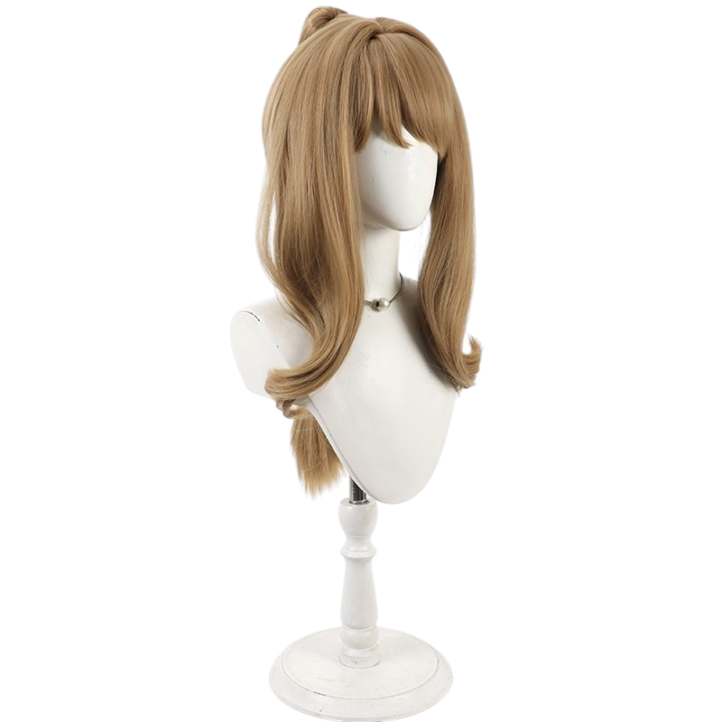 White Smoke Isayama Mami Cosplay Wig - Kaguya Toki no Tsubasa love is war(Detachable Ponytail) (FEVERCOS)