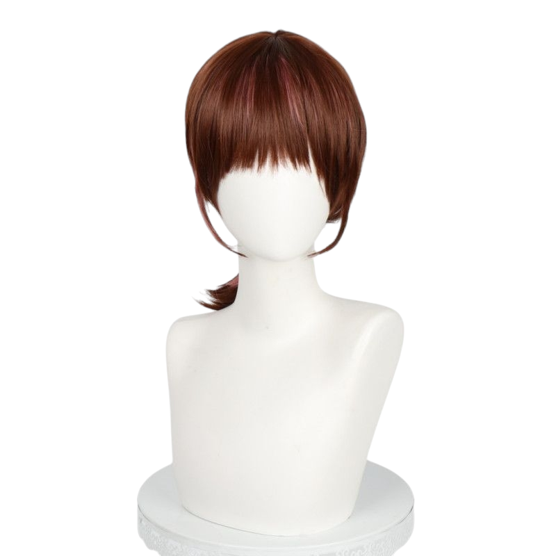 White Smoke Utage Kinoshita Cosplay Wig - Tamon-kun Ima Docchi?! (Brown Pink Gradient) (FEVERCOS)