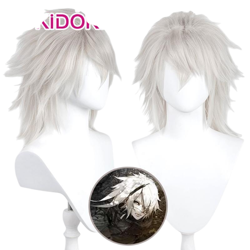 White Smoke NieR (Brother) Cosplay Wig - NieR Replicant (White Flipped Spiky Long) (FEVERCOS)