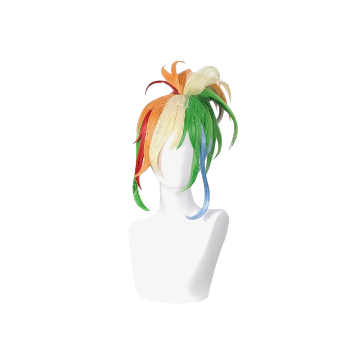 White Smoke Rainbow Dash Cosplay Wig - My Little Pony (Multicolor Rainbow Layers) (FEVERCOS)