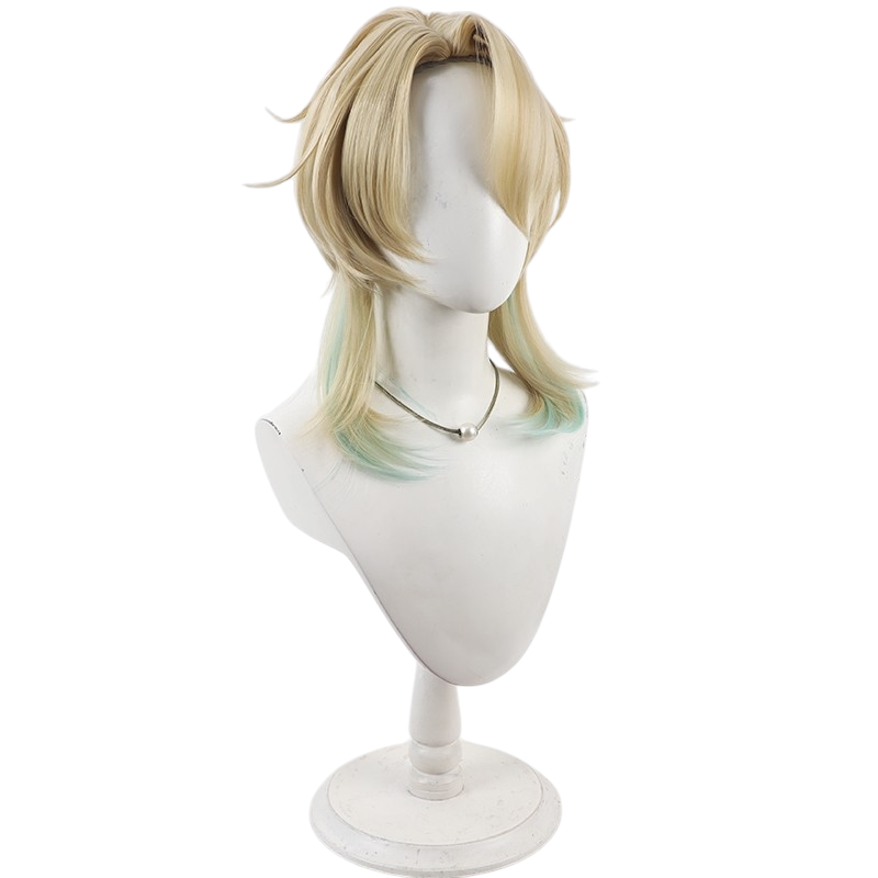 White Smoke Luuk Hcrsscn Cosplay Wig - Wuthering Waves (Half-Up Half-Down Scalp) (FEVERCOS)