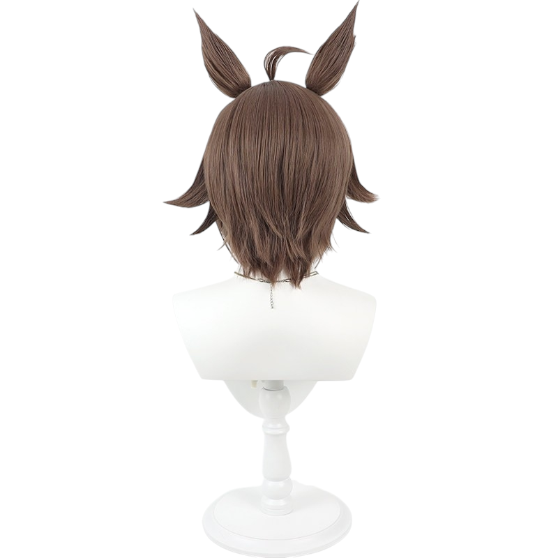 White Smoke Duramente Cosplay Wig - Pretty Derby (White Highlight Ears Tail Set) (FEVERCOS)