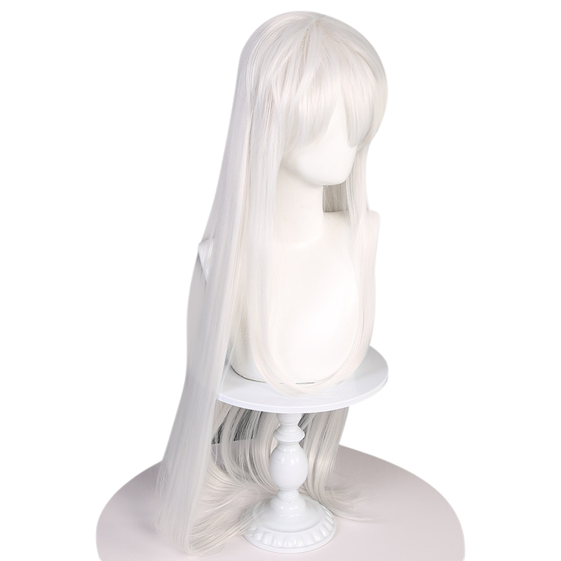 White Smoke Inuyasha Cosplay Wig - InuYasha (Silver White Long) (FEVERCOS)