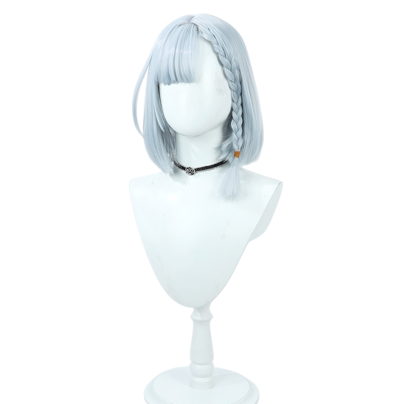 White Smoke Beta Cosplay Wig - The Eminence in Shadow (Silver Blue Bob Scalp) (FEVERCOS)