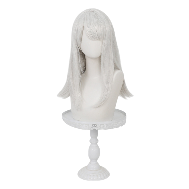 White Smoke Etra Cosplay Wig - Arknights: Endfield (Silver White Long Scalp) (FEVERCOS)