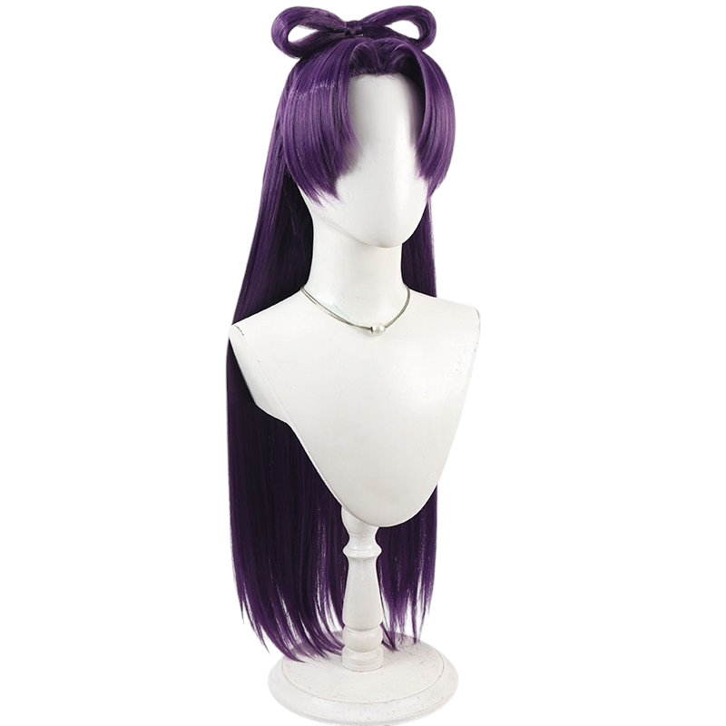 White Smoke Jinshi (Moon Spirit / Female Ver.) Cosplay Wig - The Apothecary Diaries (Detachable Bow) (FEVERCOS)