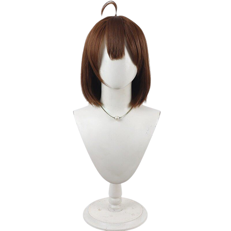 White Smoke Angela Cosplay Wig - Library of Ruina (Brown Bob) (FEVERCOS)