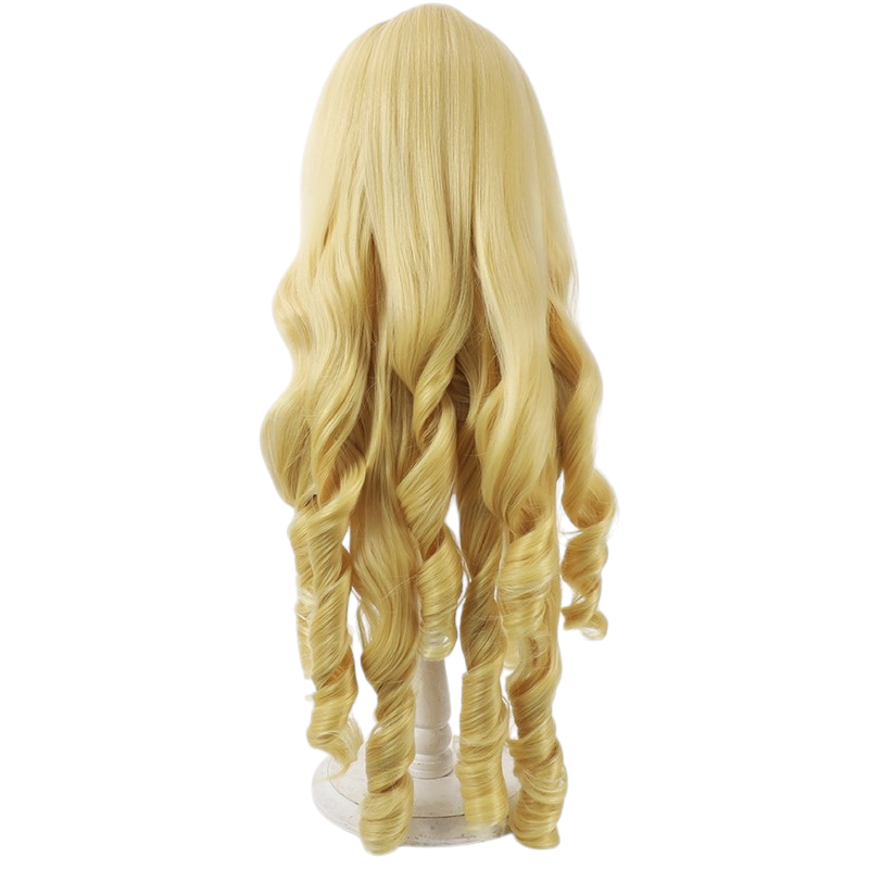 White Smoke Crown Cosplay Wig - Goddess of Victory: NIKKE (Golden Spiral Curls) (FEVERCOS)