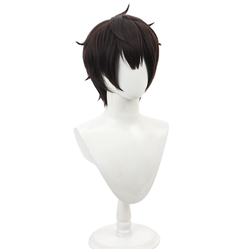 White Smoke Twenty-Fifth Bam Cosplay Wig - Tower of God (Dark Brown Flipped) (FEVERCOS)
