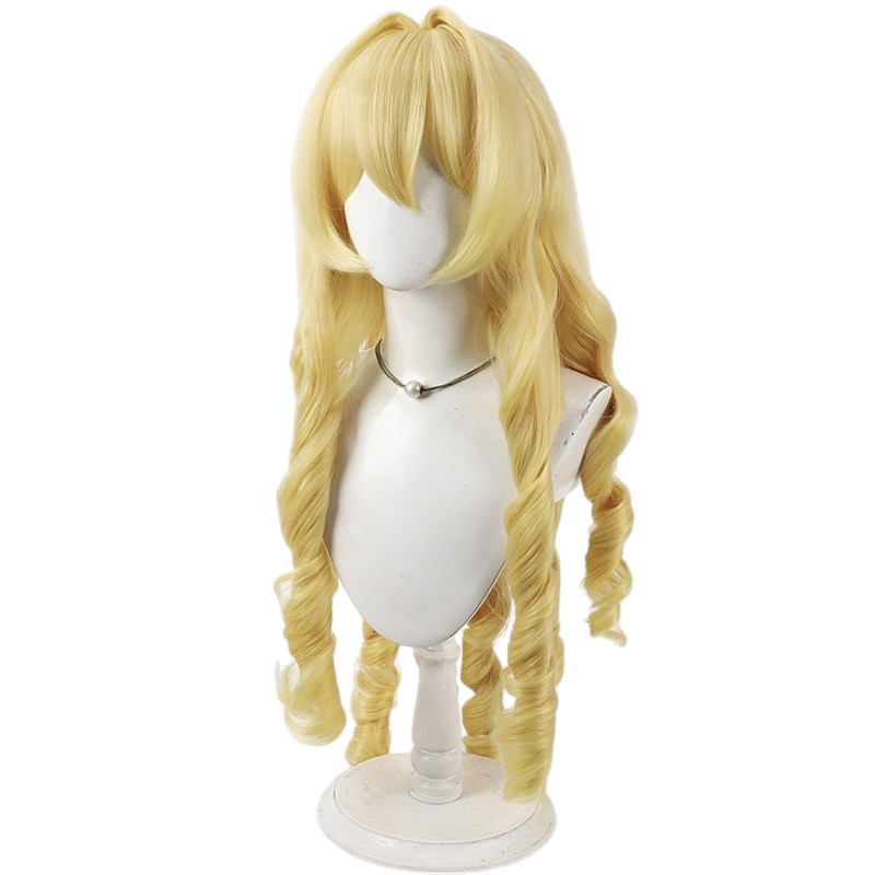 White Smoke Crown Cosplay Wig - Goddess of Victory: NIKKE (Golden Spiral Curls) (FEVERCOS)