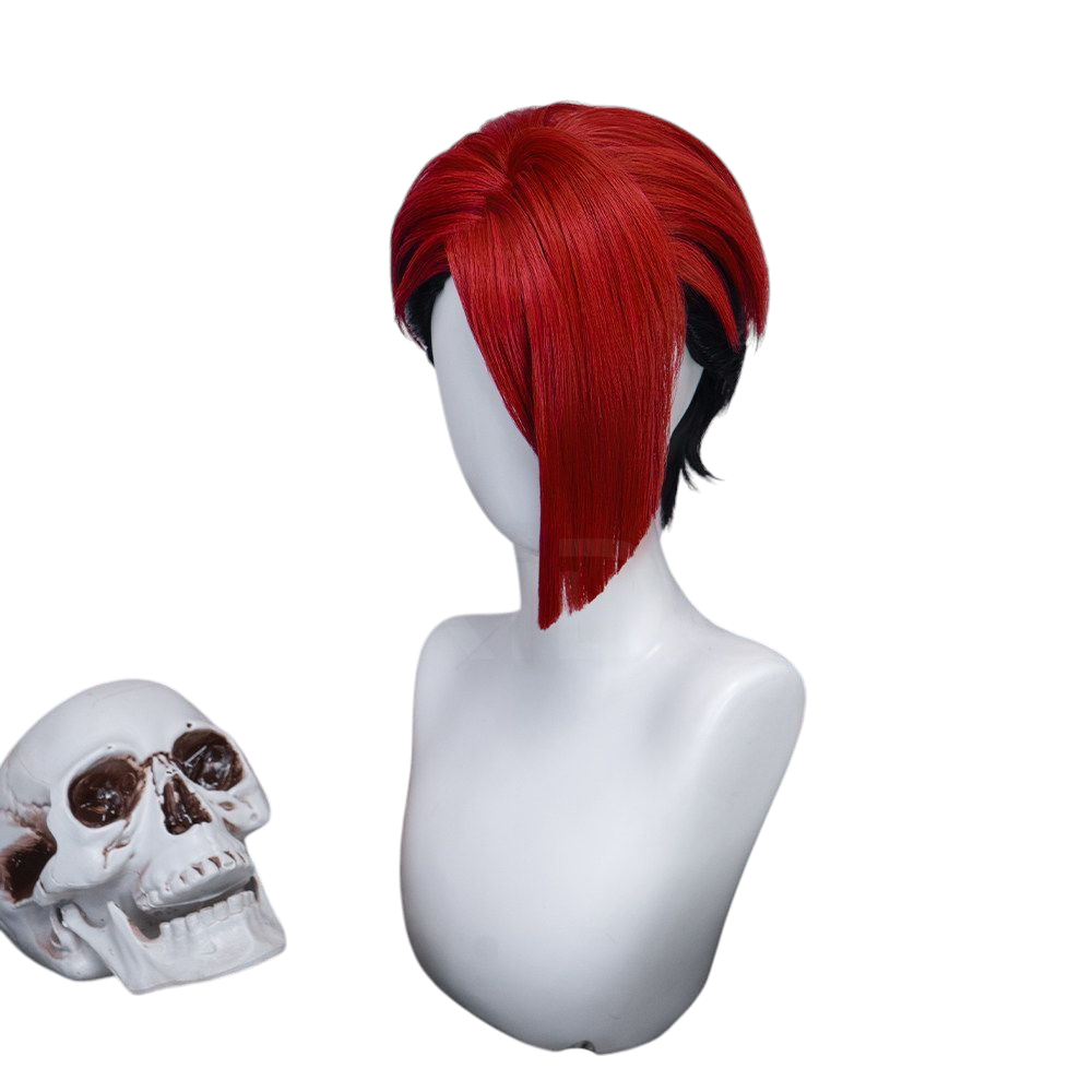 White Smoke Choka Cosplay Wig - Gachiakuta (Z-Shape Side Part Short) (FEVERCOS)