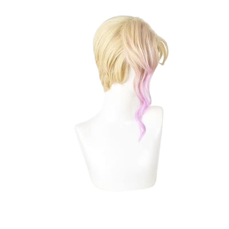 White Smoke Gazelle Cosplay Wig - Zootopia 2 (Gold Pink Purple Gradient Wavy) (FEVERCOS)
