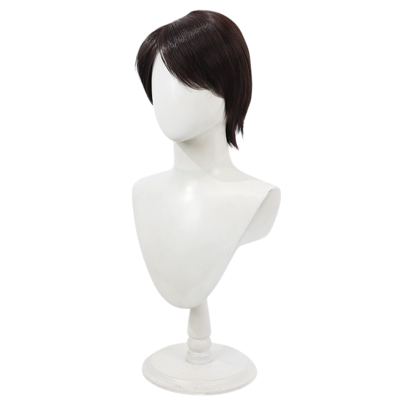 White Smoke Hiiro Kagami Cosplay Wig - Kamen Rider Ex-Aid (Brown Teased Volume) (FEVERCOS)