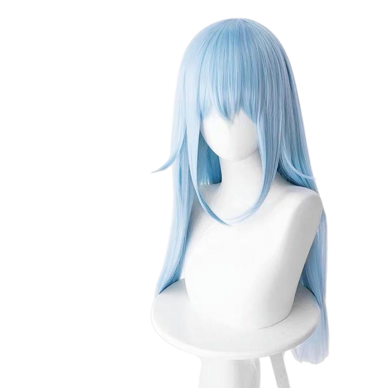 White Smoke Rimuru Tempest Cosplay Wig - That Time I Got Reincarnated as a Slime (Silver Blue Long) (FEVERCOS)