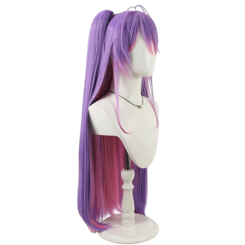 White Smoke Towa Tokoyami Cosplay Wig - Hololive (Detachable Twin Tails) (FEVERCOS)