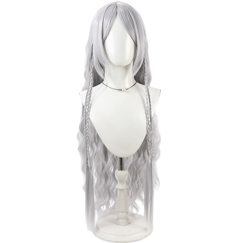 White Smoke Needle Knight Leda Cosplay Wig - Elden Ring (Pale Yellow Headband Updo) (FEVERCOS)