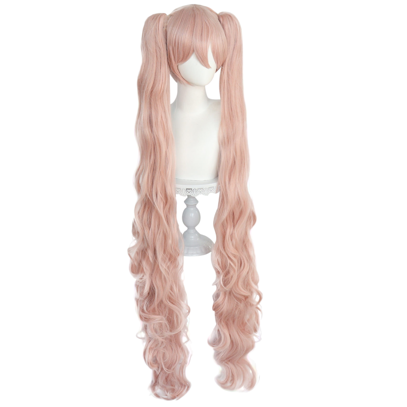 Tan Hatsune Miku (Pink Sakura Ver.) Cosplay Wig - Vocaloid (120cm Twin Tails) (FEVERCOS)