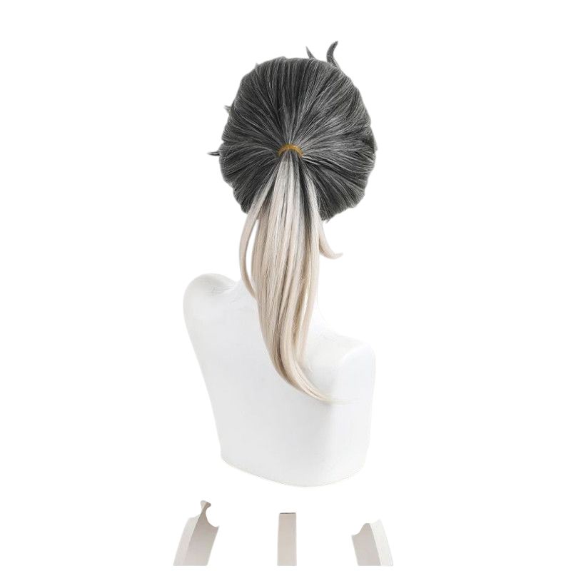 White Smoke Composer Frederick Cosplay Wig - Identity V (Twilight Flipped Ponytail) (FEVERCOS)