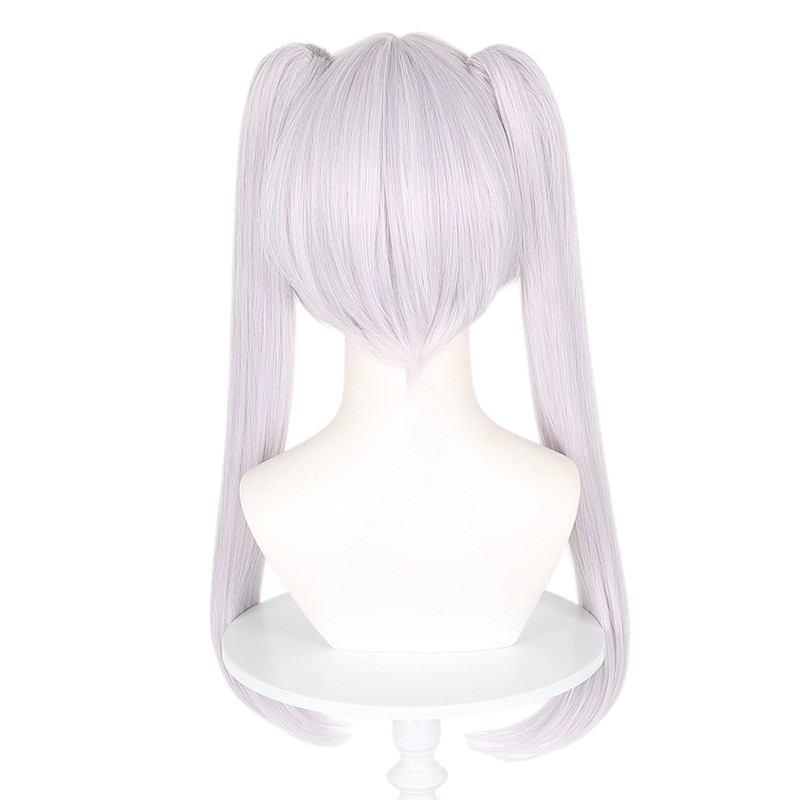 White Smoke Frieren Cosplay Wig - Frieren: Beyond Journey's End (Silver Twin Tails) (FEVERCOS)