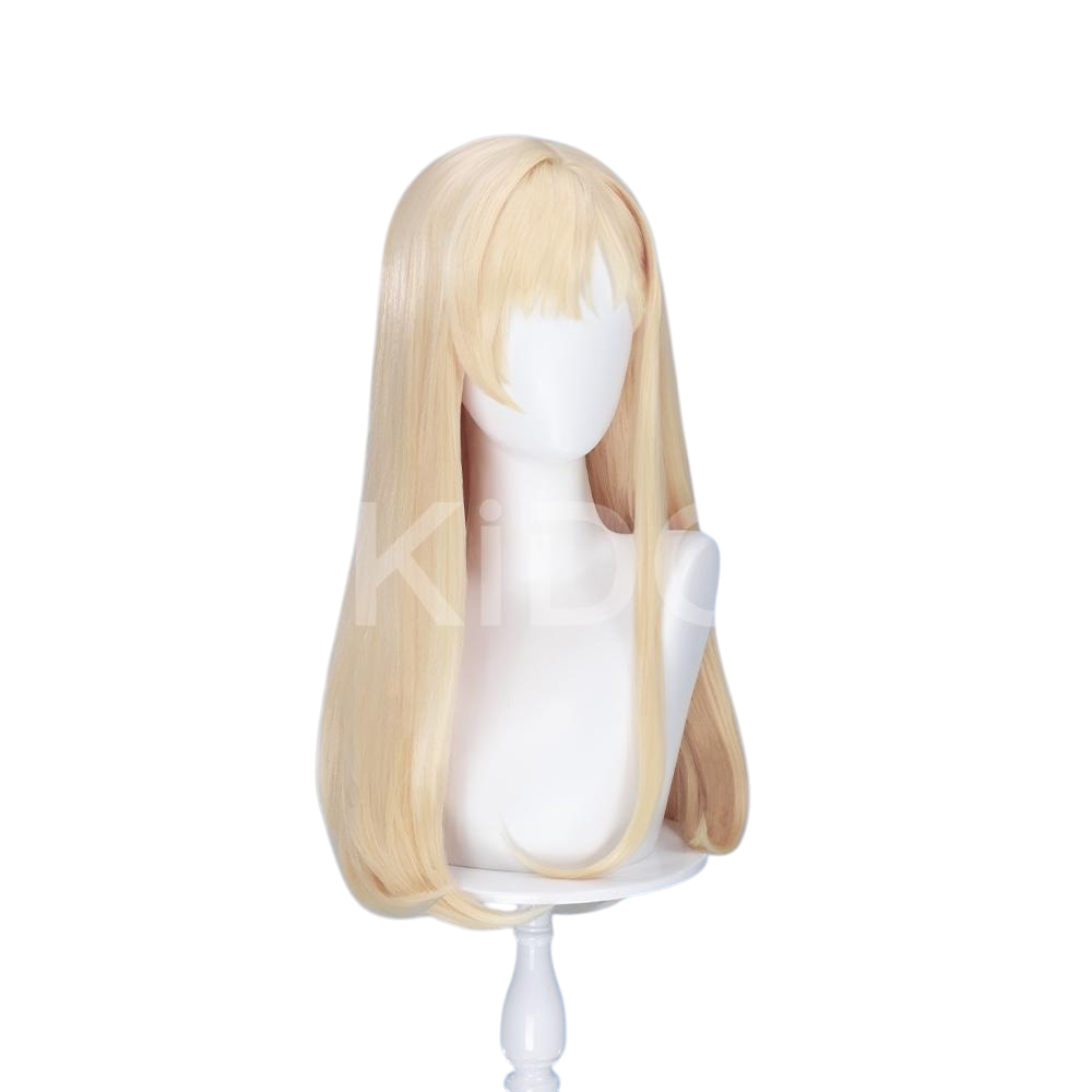 White Smoke Saki Ayase (Standard Ver.) Cosplay Wig - Days with My Stepsister (60cm Light Blonde Scalp) (FEVERCOS)