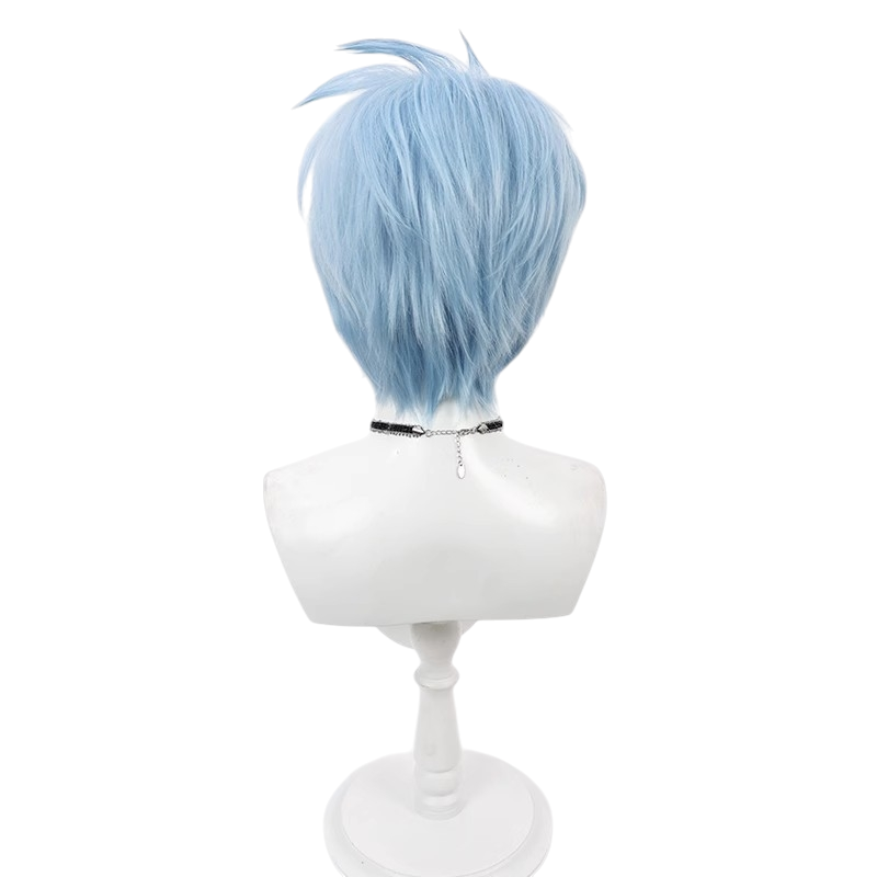 White Smoke Lance Crown Cosplay Wig - Mashle: Magic and Muscles (Blue Teased Spiky) (FEVERCOS)