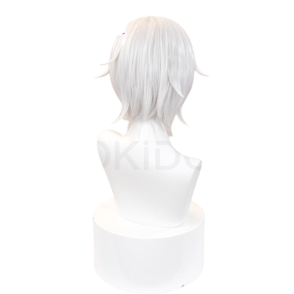 White Smoke Near Cosplay Wig - Death Note (Silver Teased Short) (FEVERCOS)