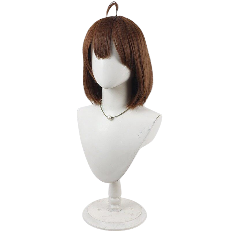 White Smoke Angela Cosplay Wig - Library of Ruina (Brown Bob) (FEVERCOS)