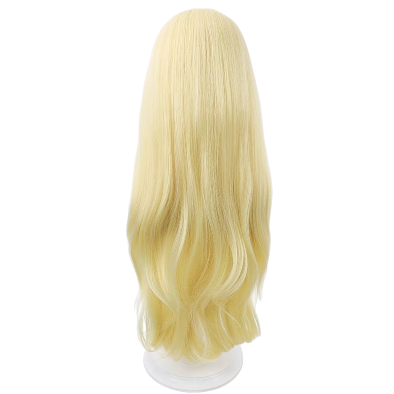 White Smoke Kaoruko Tenkawa Cosplay Wig - Gushing over Magical Girls (Magia Sulfur Yellow Curly) (FEVERCOS)