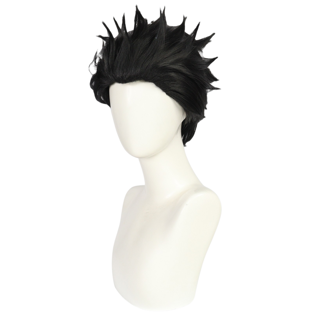 White Smoke Ryomen Sukuna (Megumi Form) Cosplay Wig - Jujutsu Kaisen (Black Spiky) (FEVERCOS)