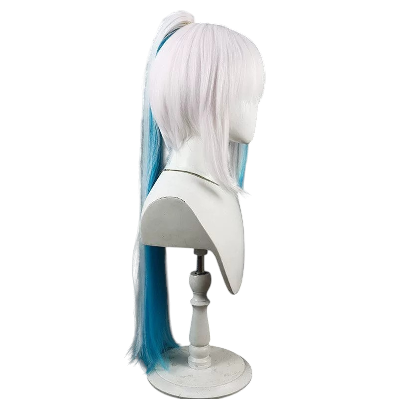 White Smoke Lize Helesta (Uniform Ver.) Cosplay Wig - Nijisanji (Silver-Blue Crown Braid) (FEVERCOS)