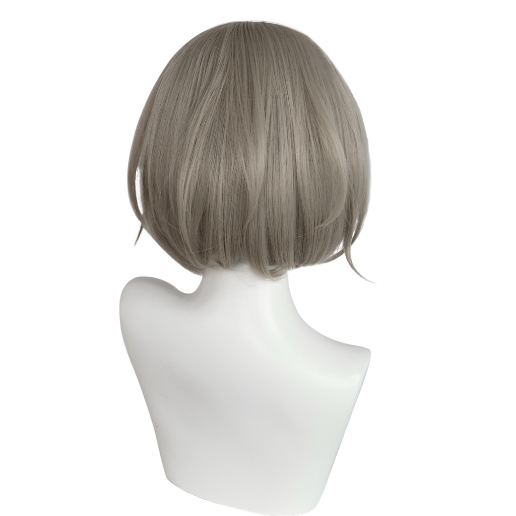 Light Gray Nadeshiko Omuro Cosplay Wig - Yuru Yuri / Omuro-ke (Brown Bob) (FEVERCOS)