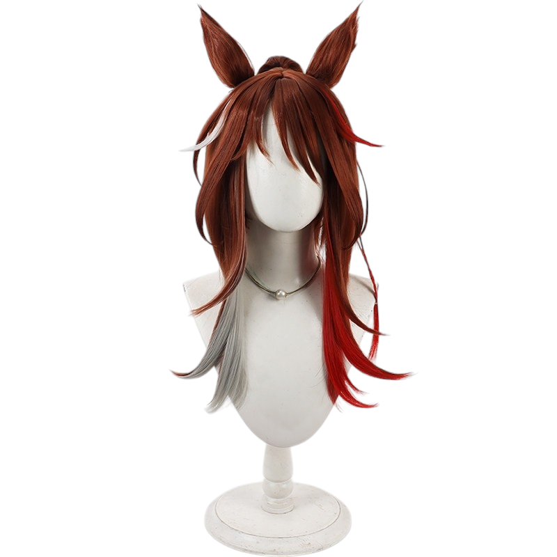 White Smoke Forever Young Cosplay Wig - Uma Musume (Blonde with Ears and Tail) (FEVERCOS)